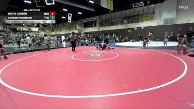 175 lbs Round 2 - Karson Padgette, Team Temecula Wrestling Club vs Justin Castro, No Mercy Wrestling Club