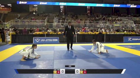 Livia Joelle Taitano Rosario vs Jazmyn Alexis Lopez 2025 Pan Kids Jiu-Jitsu IBJJF Championship