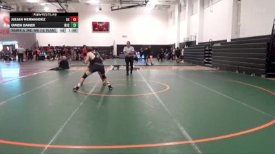 141 lbs Semis & 3rd Wb (16 Team) - Owen Baker, Modesto Junior College vs Julian Hernandez, Chabot College