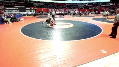 3A 190 lbs Champ. Round 1 - Rocco Lobrillo, St. Charles (East) vs Orlando Hoye, Lombard (Glenbard East)