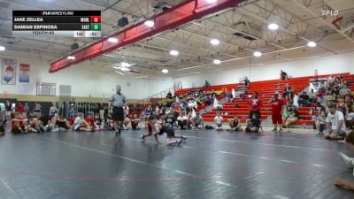 Youth-65 lbs Semifinals (8 Team) - Jake Zellea, Morris Hills vs Damian Espinosa, Easton