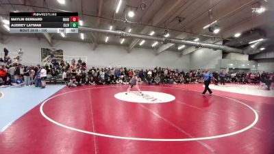 100 lbs Cons. Round 6 - Audrey Layman, Cleveland vs Maylin Bernard, Roosevelt