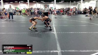 84 lbs Round 2 (8 Team) - Alyis Brown, PA Alliance vs Joseph Scala, Bitetto Trained