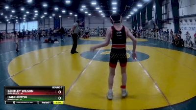 84 lbs Rd# 10- 4:00pm Saturday Final Pool - Bentley Wilson, Iowa Black vs Liam Hinton, Rebellion