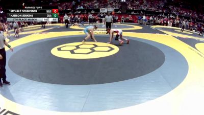D2-113 lbs 7th Place Match - Mykale Schneider, Wauseon vs Karson Jenkins, Cal. River Valley
