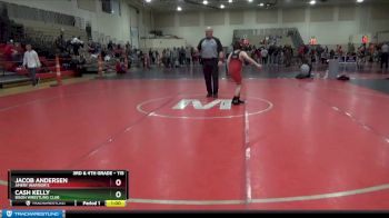115 lbs Round 5 - Cash Kelly, Bison Wrestling Club vs Jacob Andersen, Amery Warrior`s
