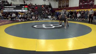 144 lbs Champ. Round 3 - Mason Rohr, Massillon Perry vs Tyler Dekraker, Lake Highland Prep