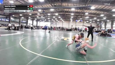 100 lbs Round Of 16 - Griffin Smith, WV vs Reece Clark, PA