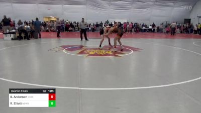 130 lbs Quarterfinal - Blake Anderson, York vs Richard Elliott, Newburg