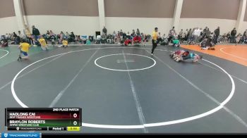 108 lbs 2nd Place Match - Braylon Roberts, Amped Wrestling Club vs Haolong Cai, Best Trained Wrestling