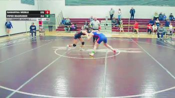135 lbs Champ. Round 1 - Samantha Weible, East Valley (Yakima) (Girls) vs Piper Magruder, Ellensburg (Girls)