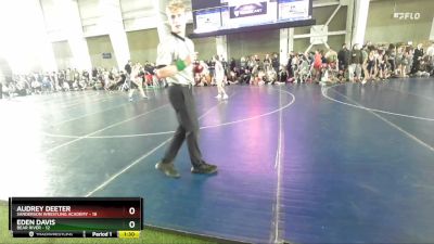 95 lbs Round 3 (4 Team) - Audrey Deeter, Sanderson Wrestling Academy vs Eden Davis, Bear River