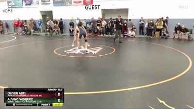 132 lbs Quarterfinal - Alvino Vasquez, Bethel Freestyle Wrestling Club vs Oliver Abel, Juneau Youth Wrestling Club Inc.