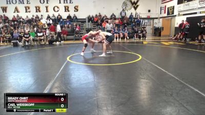 157 lbs Round 1 - Brady Ohrt, South Winneshiek vs Cael Weisskopf, HLV, Victor