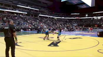 150-2A Quarterfinal - Aaron Valadez, Center vs Logan Clark, Dayspring Christian Academy