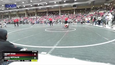 58 lbs Semifinal - Deion Metcalfe, Maize WC vs Henry Ryan, Raw