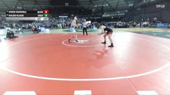 Boys 3A 190 lbs 7th Place Match - Owen Boswell, Mountlake Terrace vs Kaleb Klaus, Central Valley