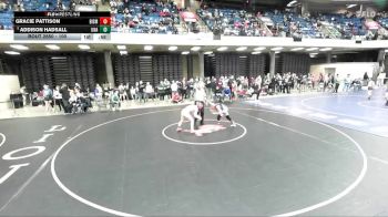 100 lbs Quarterfinal - Addison Hadsall, Unattached vs Gracie Pattison, Bismarck (B.-Henning-Rossville-Alvin)