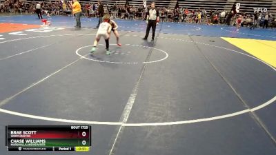 85 lbs Cons. Round 2 - Brae Scott, Worthington vs Chase Williams, Marshall/Lakeview/RTR