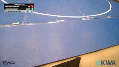 61 lbs Consi Of 8 #1 - Harlan Edwards, Coweta Tiger Wrestling vs Legend Ramsey, Del City Little League Wrestling