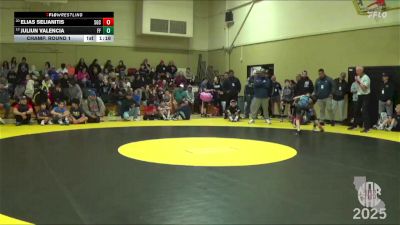 76 lbs Champ. Round 1 - Juliun Valencia, Farmersville Falcons vs Elias Selianitis, SSF Gator Club