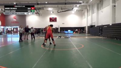 285 lbs Semis & 3rd Wb (16 Team) - Cesar Lopez, Lassen College vs Angel Blanco, Skyline College