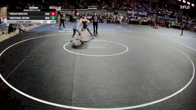 D 2 144 lbs Cons. Semi - Michael Istre, Sam Houston vs Noah Macha, Teurlings Catholic