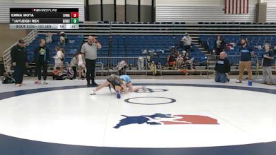 100 lbs 3rd Place Match - Jayleigh Rex, Bad Karma Wrestling Club vs Emma Moya, Black Flag Wrestling Academy Inc