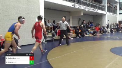 157 lbs Round Of 32 - Paddy Gallagher, Ohio State vs Dylan Evans, Pittsburgh