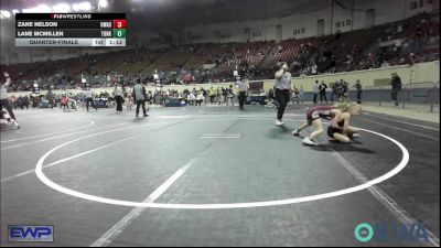 64 lbs Quarterfinal - Zane Nelson, Owasso Takedown Club vs Lane Mcmillen, Tonkawa Takedown Club