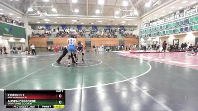 150 lbs Quarterfinal - Tyson Rey, Rancho Bernardo vs Austin DeGeorge, Granite Hills (El Cajon)