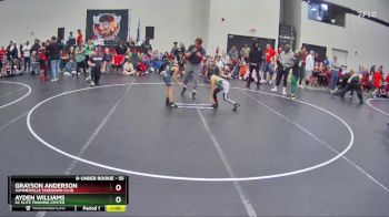 55 lbs Semifinal - Ayden Williams, KC Elite Training Center vs Grayson Anderson, Summerville Takedown Club