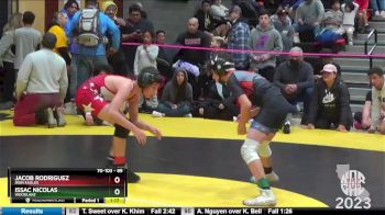 89 lbs Semifinal - Jacob Rodriguez, Iron Eagles vs Issac Nicolas, Woodlake