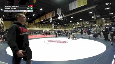 132 lbs Cons. Round 2 - Joseph Valles, Banning vs Michael Sanchez, Bonita Vista