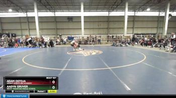 95 lbs Cons. Round 5 - Adam Ostoja, Legacy Wrestling Academy vs Aadyn Gruver, Rocky Mountain Middle School