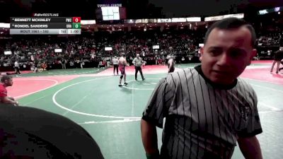 180 lbs Cons. Round 5 - Bennett McKinley, PWCA vs Rondel Sanders, Unattached