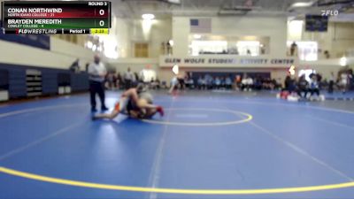 174 lbs Round 3 (6 Team) - Brayden Meredith, Cowley College vs Conan Northwind, North Idaho College