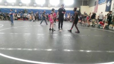 90/95 Round 2 - Mario Ratliff, Mighty Warriors Wrestling Acad vs Andalyn Allen, Unattached