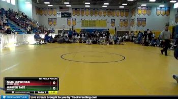 195 White 1st Place Match - Hunter Tate, Hagerty vs Nate Sopotnick, Jensen Beach