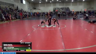 45 lbs Cons. Round 3 - Enzo Ruth, Braham Warriors vs Ben Kraemer, Pursuit Wrestling Minnesota