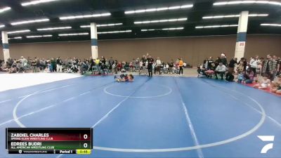 80-82 lbs Round 2 - Edrees Budri, All American Wrestling Club vs Zabdiel Charles, Spring Klein Wrestling Club