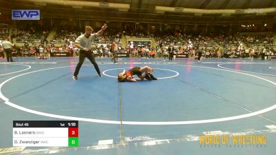 61 lbs Round Of 32 - Brooks Lanners, Dakota Boyz Wrestling Club vs Dake Zwanziger, Immortal Athletics WC