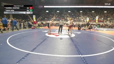 4A-150 lbs Champ. Round 1 - Tripp Vigil, Central vs Darrell Hunting, Star Valley