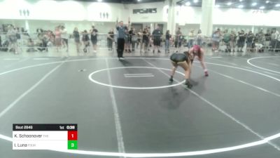 136 lbs Consi Of 4 - Kenadee Schoonover, The Valley Vipers vs Izabella Luna, Fourth Chamber WC