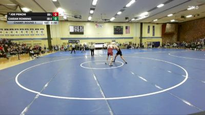 157 lbs Champ. Round 1 - Joe Penchi, Wisconsin-La Crosse vs Caidan Ronning, Wisconsin-Oshkosh