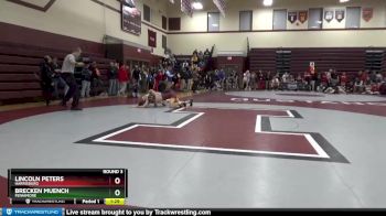 132 lbs Round 3 - Brecken Muench, Fennimore vs Lincoln Peters, Harrisburg