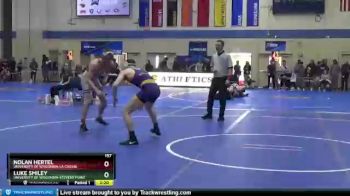 157 lbs Semifinal - Luke Smiley, University Of Wisconsin-Stevens Point vs Nolan Hertel, University Of Wisconsin-La Crosse