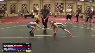 75 lbs Finals (2 Team) - Oleksandra Shcherban, MGW- Citrus Fruit vs Abby Guzzo, MGW-Radical Skadattle