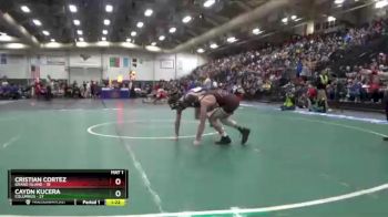 132 lbs Quarterfinals (8 Team) - Caydn Kucera, Columbus vs Cristian Cortez, Grand Island
