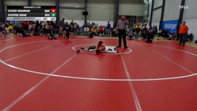 52 lbs Quarterfinal - Cohen Brannan, Monkton vs Cooper Grab, Mechanicsburg